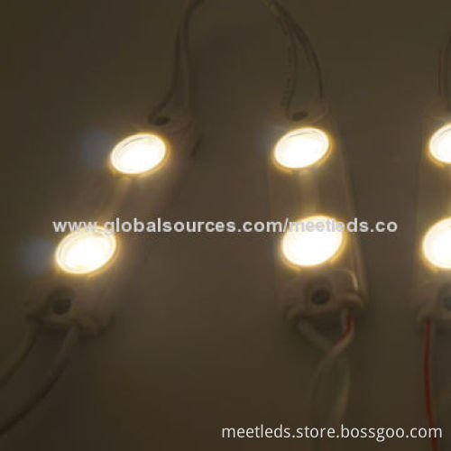 Pure White 2 x 2835 SMD LED Injection Modules with 3-year Warranty, 12V DC Operating Voltage
